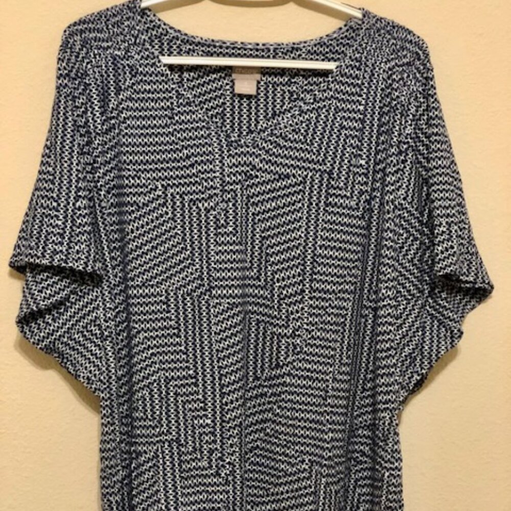 Chico's Tops - Women's Wavy Fluttering Sleeves - Size 3 / XL